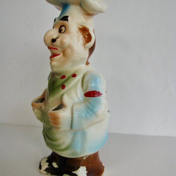 Vintage 1940s Friends Show Ceramic Chef Kitchen Utensil Holder Monicas Kitchen - Picture 3 of 7
